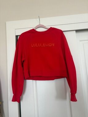 Lululemon Scuba Oversized Pullover - Size XS/S - Hot Heat